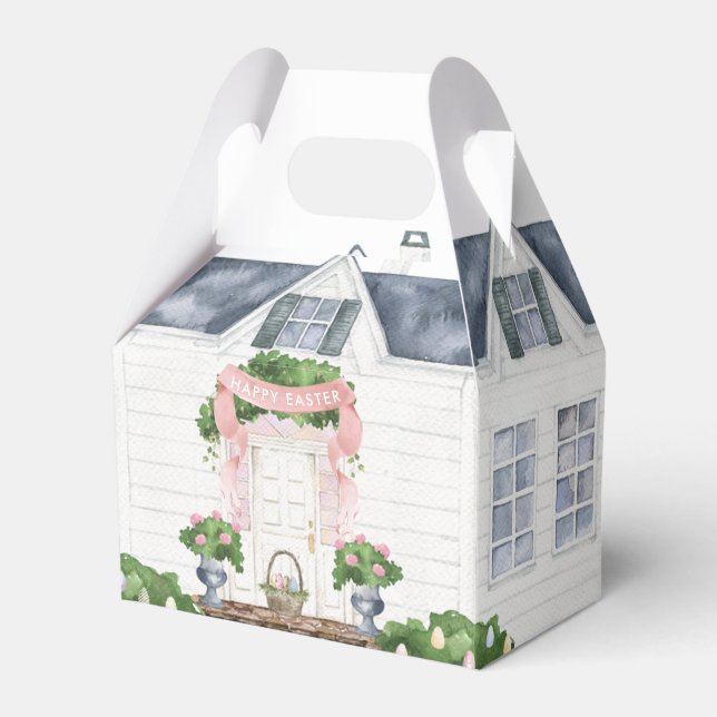 Caja Para Regalos Primavera | Feliz Pascua | Casa (Front Side)