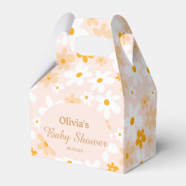 Caja Para Regalos Primavera suave rosa amarillo margarita bebé ducha