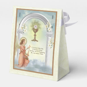 Caja Para Regalos Primer ángel del vintage de la comunión santa
