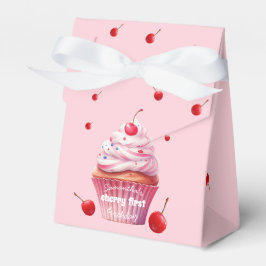 Caja Para Regalos Primer cumpleaños de cerezo y tarta