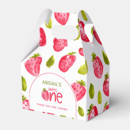 Caja Para Regalos Primer cumpleaños de fresa