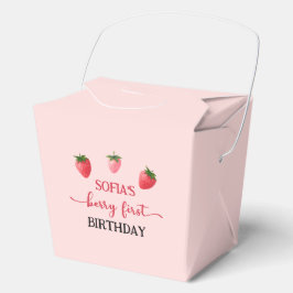 Caja Para Regalos Primer cumpleaños de fresa Berry