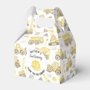 Caja Para Regalos Primer cumpleaños de Gorra duro de construcción gr