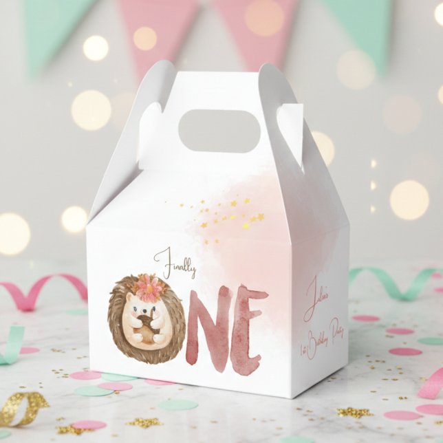 Caja Para Regalos Primer cumpleaños de la red de acuarela (Subido por el creador)