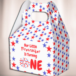 Caja Para Regalos Primer cumpleaños de Little Firecracker