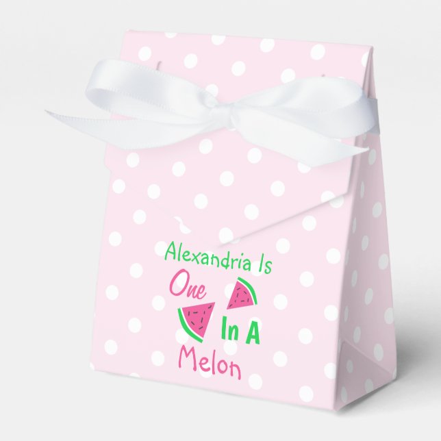 Caja Para Regalos Primer Cumpleaños De One In A Melon (Front Side)