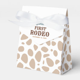 Caja Para Regalos Primer cumpleaños de Rodeo Wild West Boy Beige