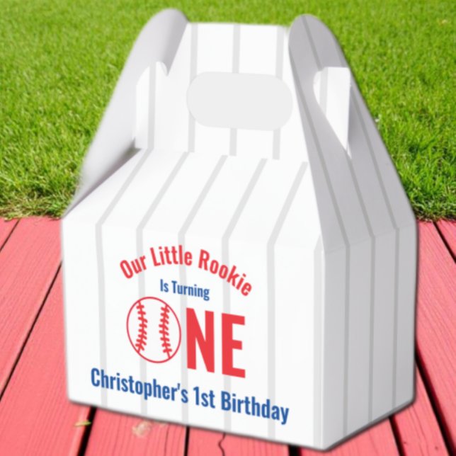 Caja Para Regalos Primer cumpleaños de Rookie Baseball (Subido por el creador)
