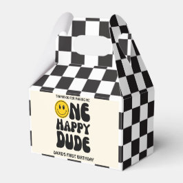 Caja Para Regalos Primer cumpleaños de un chico feliz Face Boy