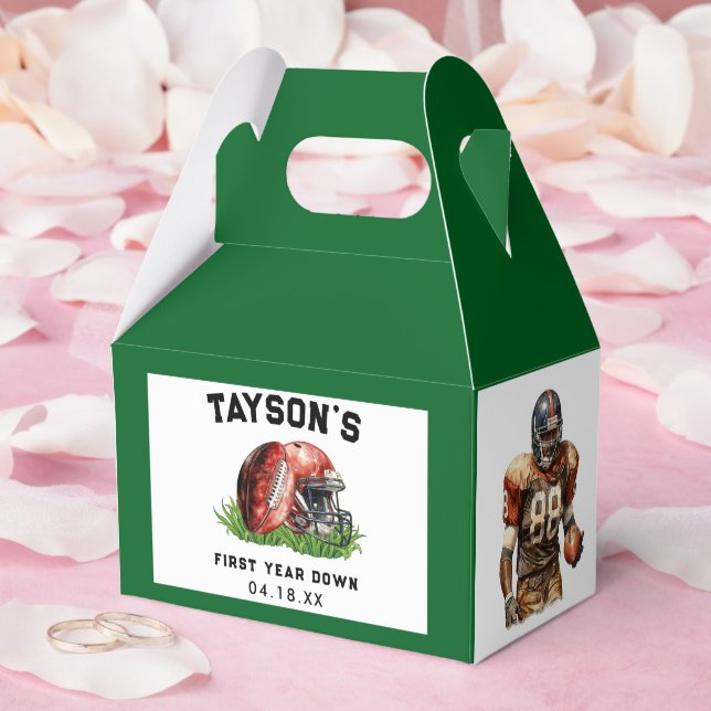 Caja Para Regalos Primer cumpleaños del fútbol al primer año (Boda)