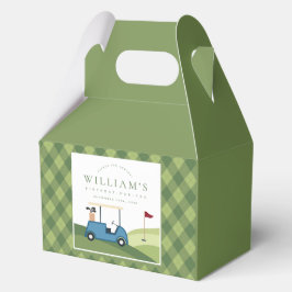 Caja Para Regalos Primer cumpleaños del patrón de Argyle Par Tee Gol