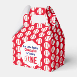 Caja Para Regalos Primer cumpleaños del Pequeño Rookie Baseball