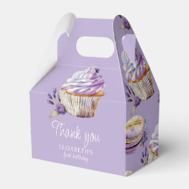 Caja Para Regalos Primer cumpleaños Pastel Violet personalizado