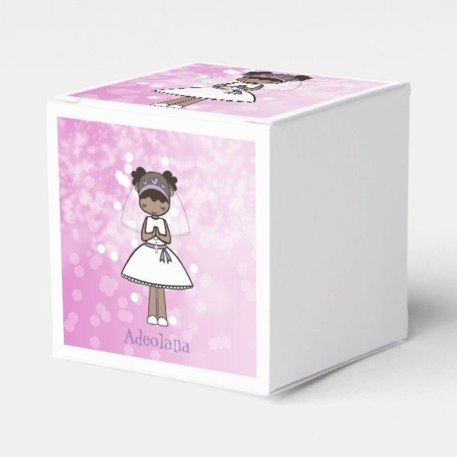 Caja Para Regalos Primer Día de la Comunión Personalizada (Costado Anverso)