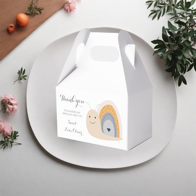 Caja Para Regalos Primer Día de la Fiesta de Cumpleaños Caracol Arco (Subido por el creador)