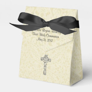 Caja Para Regalos Primer diseño del cordón de Ecru del anfitrión 