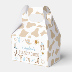 Caja Para Regalos Primer Rodeo Cumpleaños pastel primero