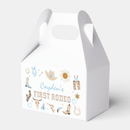 Caja Para Regalos Primer Rodeo Pastel Cumpleaños Primero