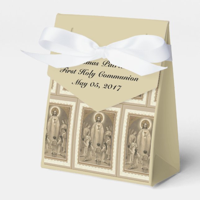 Caja Para Regalos Primera comunión sagrada Jesús Eucaristía Tradicio (Front Side)