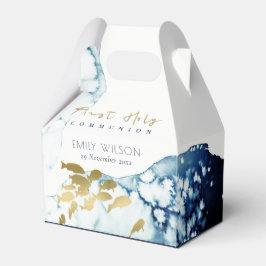 CAJA PARA REGALOS PRIMERA COMUNIÓN SANTA DE PESCADOS BAJO EL AGUA DE