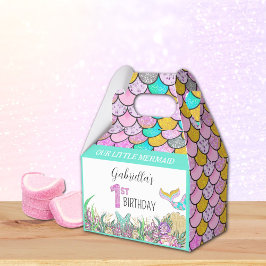 Caja Para Regalos Primera Cumpleaños de la Sirenita