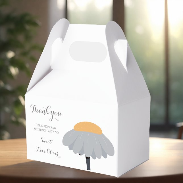 Caja Para Regalos Primera fiesta de cumpleaños Chamomile Flower Cute (Subido por el creador)