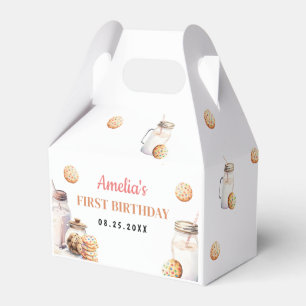 Caja Para Regalos Primera fiesta de cumpleaños de la leche y las coo