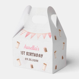 Caja Para Regalos Primera fiesta de cumpleaños del Chica de Leche y 
