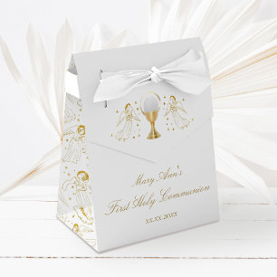 Caja Para Regalos Primeros ángeles dorados de la comunión