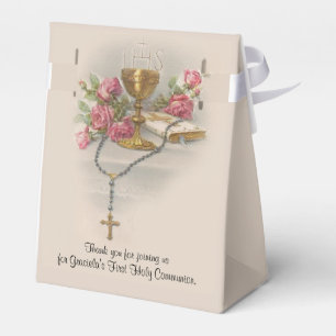 Caja Para Regalos Primeros Rosas de Rosario Tradicionales de la Comu