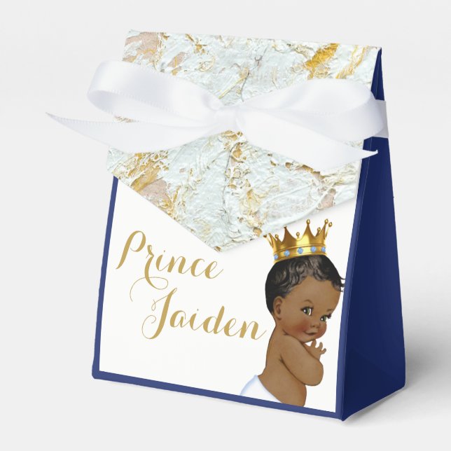 Caja Para Regalos Prince Royal Blue|FANCY Talla de ducha para bebés (Front Side)