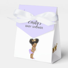 Caja Para Regalos Princesa de época Bebé afroamericano morado