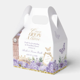 Caja Para Regalos Princesa de Érase una Vez Púrpura y Dorada