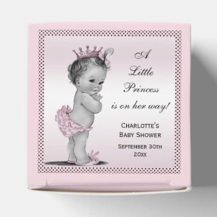Caja Para Regalos Princesa linda Baby Shower del vintage le agradece