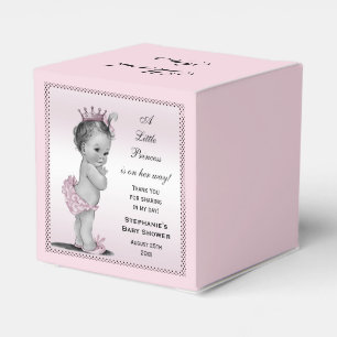 Caja Para Regalos Princesa personalizada Baby Thank You del vintage