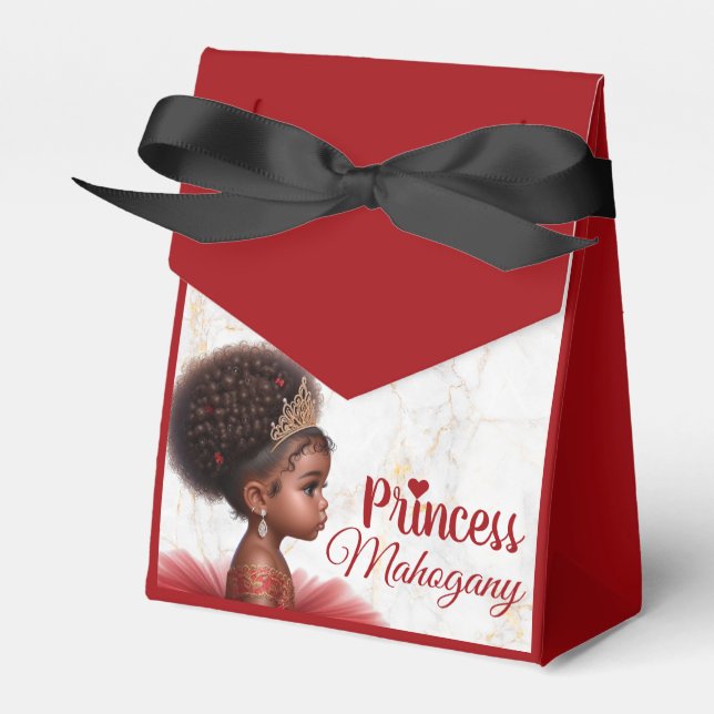 Caja Para Regalos Princesa Real de África de Oro Negro (Front Side)