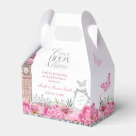 Caja Para Regalos Princesa rosa y plata Érase una vez