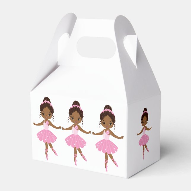 Caja Para Regalos Princess Ballerina Favor Box (Front Side)