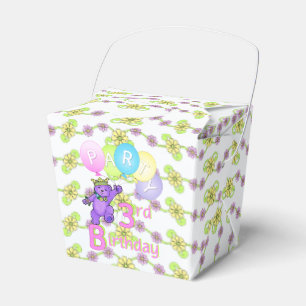 Caja Para Regalos Princess Teddy Bear Personalizado de la tercera Fi