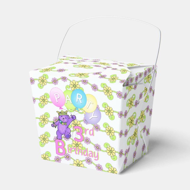 Caja Para Regalos Princess Teddy Bear Personalizado de la tercera Fi (Front Side)