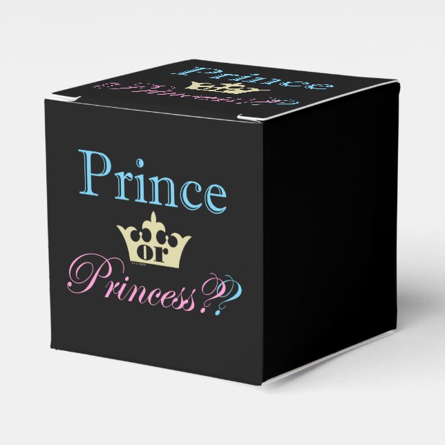 Caja Para Regalos ¿Príncipe o Princesa? (Costado Anverso)