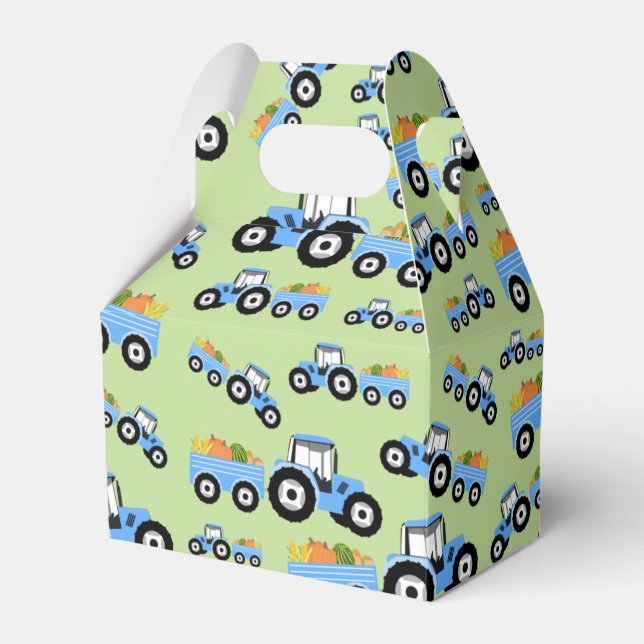 Caja Para Regalos Producción de la granja de camiones de remolque az (Front Side)