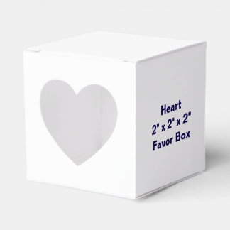 Caja Para Regalos Promoción de Marca Simple Corazón 2" x 2" x 2"