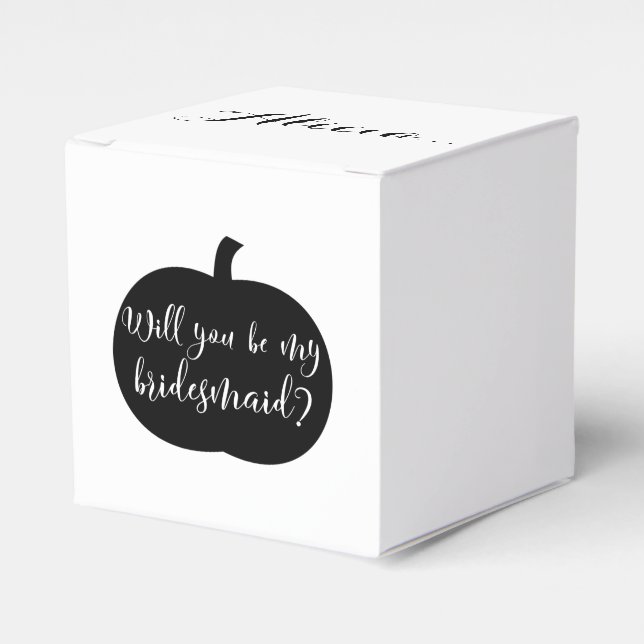 Caja Para Regalos Propuesta personalizada de la dama de honor de la  (Costado Anverso)