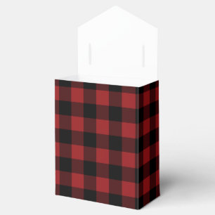 Caja Para Regalos Protegido negro y rojo -