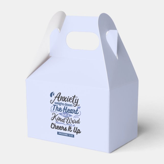 Caja Para Regalos Proverbios 12:25 Versículo Bíblico – Arte de Palab (Front Side)