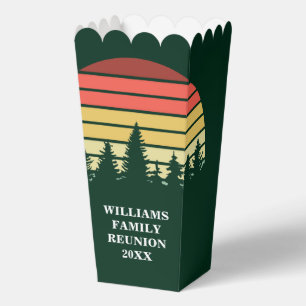 Caja Para Regalos Puesta de sol en el bosque verde, palomitas de maí