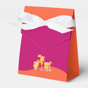 Caja Para Regalos Puesta de sol rosa y naranja Retro Despedida de so