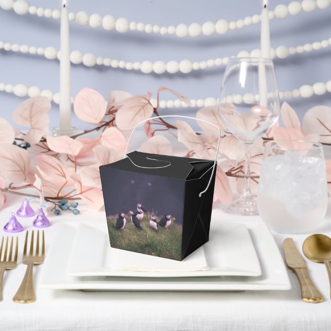 Caja Para Regalos Puffins atlánticos (Boda)