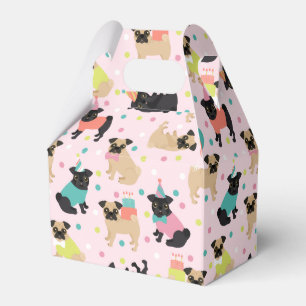 Caja Para Regalos Pug Party Favor Box